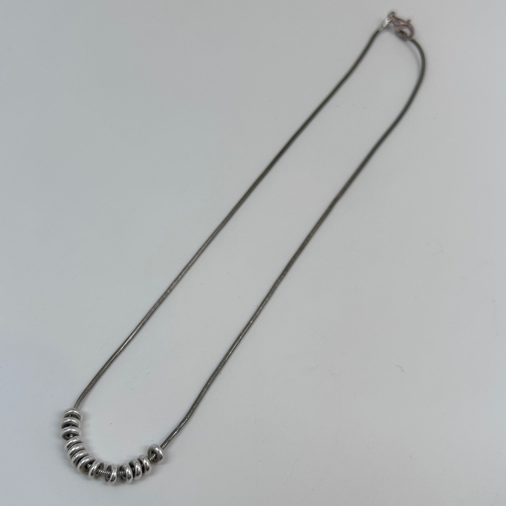 Silpada Designs Sterling Silver Snake Chain Necklace with Silver Accents - Picture 1 of 3
